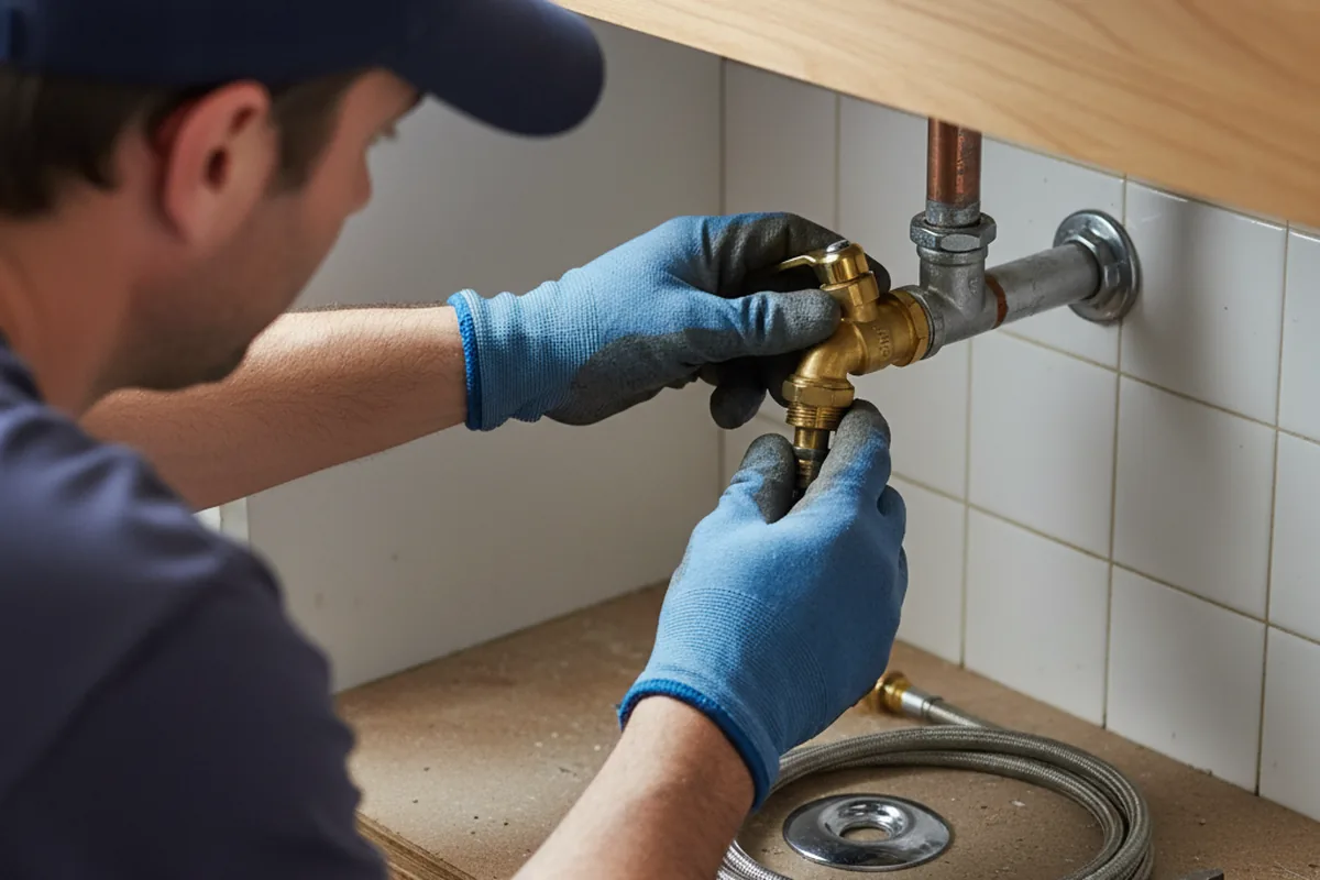 Shutoff valve and fitting work during Emergency Plumbing in Rocky Mount